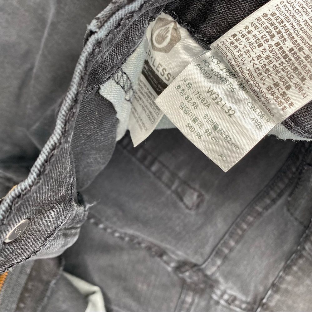 LEVI’S Black Mid-Rise Skinny Denim Jeans - Size 32 - Picture 7 of 10